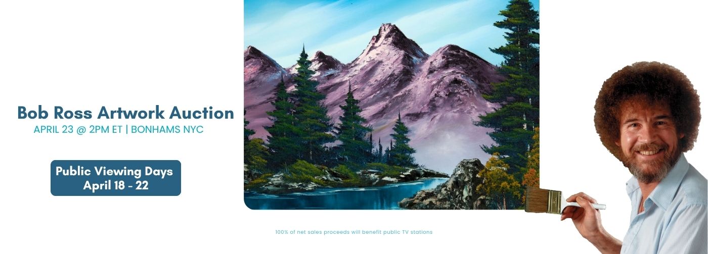 Check out the latest Bob Ross Auction in NYC on April 23!